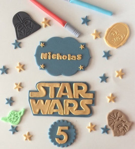Star Wars Edible Cake Decorating Kit Star Wars Edible Cake Decorating Kit