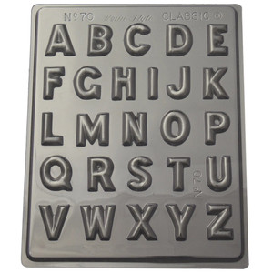 Alphabet Chocolate Mould. Homestyle #70 Alphabet Chocolate Mould. Homestyle #70