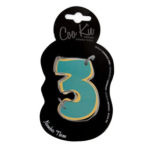 Coo Kie Number 3 Cookie Cutter Coo Kie Number 3 Cookie Cutter
