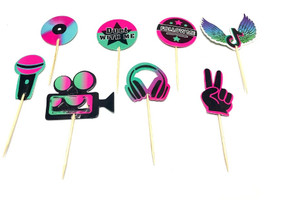 Tik Tok Cupcake Picks Toppers x12 Tik Tok Cupcake Picks Toppers x12