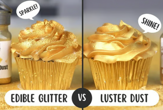 Edible Glitter vs Lustre Dust: What’s the Difference and How Do You Use Them?