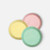 Wilton Pastel Mini Baking Cups 100 pack in pink yellow and mint green