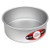 Fat Daddio's ProSeries 8 x 3 inch round cake tin made from silver anodised aluminium, featuring straight sides and a deep baking design for celebration cakes.