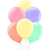 Pastel assorted colour 30cm latex balloons pack for birthdays and party decorations