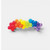 Rainbow balloon garland decoration featuring bright red, orange, yellow, green, blue and purple balloons.
