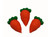 Carrots Edible Cake Decorations x12