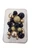 Black and gold ball cake decorations 25 piece wired set