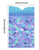 Pack of 10 mermaid loot bags featuring blue and purple iridescent scale designs for party favours
