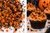 Halloween Sprinkle Medley 30gm with orange and black sprinkles and decorative sugar pearls