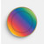 Artwrap rainbow party plate featuring a vibrant rainbow gradient design with metallic-look edging.