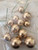 Gold ball cake decorations non edible metallic wired mix