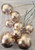 Gold ball cake decorations non edible metallic wired mix