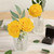 Artificial rose stem cake decoration for elegant floral styling
