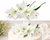 Silk lily flower cake decoration for elegant cake styling
