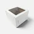 10x10x8 inch white corrugated cake box and lid with clear window for tall celebration cakes