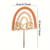 One Wooden Rainbow Cake Topper. Rustic Charm