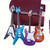 Set of Guitar Cake Decorations - 4 Piece