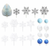 Frozen Snowflake Theme Cake Decorating Set