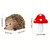 Hedgehog and Toadstools Mini Cake Decoration Set