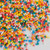 Rainbow 100s and 1000s sprinkles in a 35gm resealable pack for decorating cakes, cupcakes, cookies and desserts.