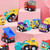 Mini Vehicles Cake Decorations - 10 Piece