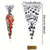 Halloween Candy Bags 10 Pack clear cone treat bags with black spooky Halloween designs and ties