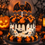 Black Glitter Bat Halloween Cake Topper approximately 9cm wide with cake pick