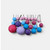 Mermaid colour ball cake decorations approx 20 piece set in teal purple and aqua