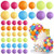 Vibrant rainbow ball cake decorations wired mix bright colours