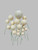 Ivory ball cake decorations wired mix neutral tones