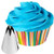 1M open star buttercream piping tip used to create classic cupcake swirls