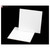 9 Inch White Square Cake Board, 6mm thick, clean and flat surface for cake presentation.