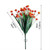 TM Cake Supplies Artificial Hot Pink Florals, a bouquet of vibrant hot pink artificial flowers with green leaves and stems, measuring 32cm or 12.6 inches in height.