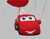 Handmade Cars-inspired gumpaste cake toppers featuring red racing car, yellow sports car and brown tow truck characters sold individually.