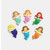 Edible royal icing mermaid cake decorations 6 pack
