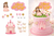 Princess Castle Cake Topper Set