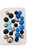 The Cake Mixer Midnight & Gold Ball Cake Decorations (Wired Mix), image shows blue, black, and gold decorative cake toppers on wires for cake decorating.
