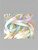 Pastel satin ribbon rolls and gift wrapping bow in soft colours