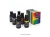 Vivid 6 Pack Primary Colours gel food colouring set featuring yellow, green, red, blue, black and white colours