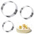 Cake Craft large stainless steel cake ring cutter set with 15cm, 20cm and 25cm rings for baking and desserts