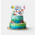 Mermaid cake topper set with underwater characters, fish topper and Happy Birthday sign for mermaid themed cakes