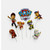 Paw Patrol cake topper set with rescue pups and Happy Birthday sign for themed birthday cakes