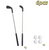 Golf cake decoration set featuring two golf clubs and four realistic golf balls for golf-themed birthday and retirement cakes