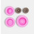 Tyre silicone mould with three realistic wheel tread designs for fondant, chocolate and construction themed cake decorations