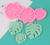 Monstera leaf silicone mould featuring three tropical leaf designs for fondant, gum paste and cake decorating.
