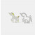 FMM Unicorn Cutter for creating fondant and modelling paste unicorn cake decorations and toppers