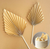 Cream pleated palm leaf cake toppers for neutral, boho, wedding, birthday and celebration cake decorating