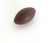 Mini brown rugby ball cake decoration with moulded lace and seam detail for rugby themed birthday cakes