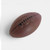 Mini brown rugby ball cake decoration with moulded lace and seam detail for rugby themed birthday cakes