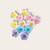 Edible gum paste blossom flowers approximately 2cm, 12 pack, assorted pastel colours for cake decorating